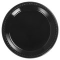Chinet Heavyweight Plastic Plates, 10 1/4", Black, Round, PK500 81410